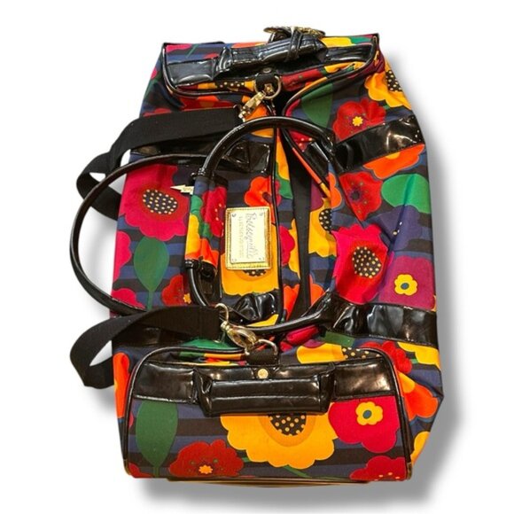 Women’s Betsey Johnson Jewel Floral Wheeled Weekender Bag - Picture 2 of 15
